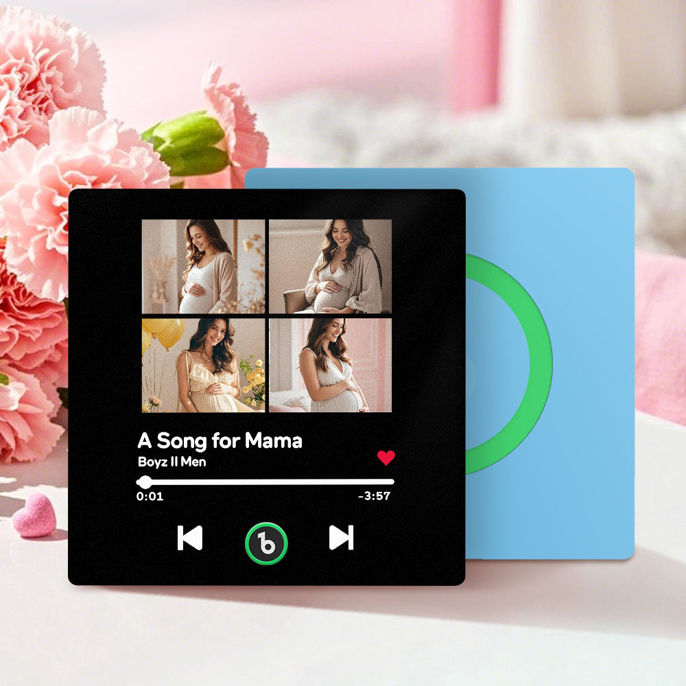 Personalised Music Fridge Magnet with 4 Photos FridgeBeats Mother's Day Gifts for Mum - Fridgebeatsca