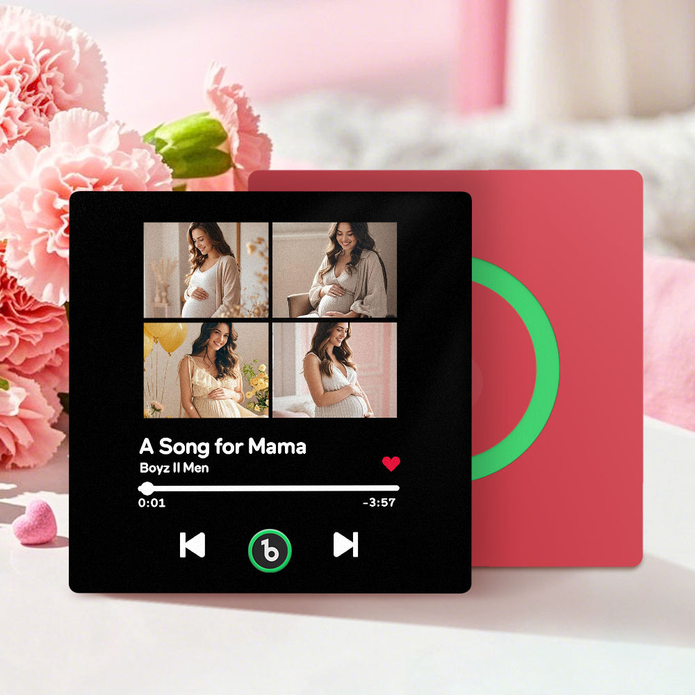 Personalised Music Fridge Magnet with 4 Photos FridgeBeats Mother's Day Gifts for Mum - Fridgebeatsca