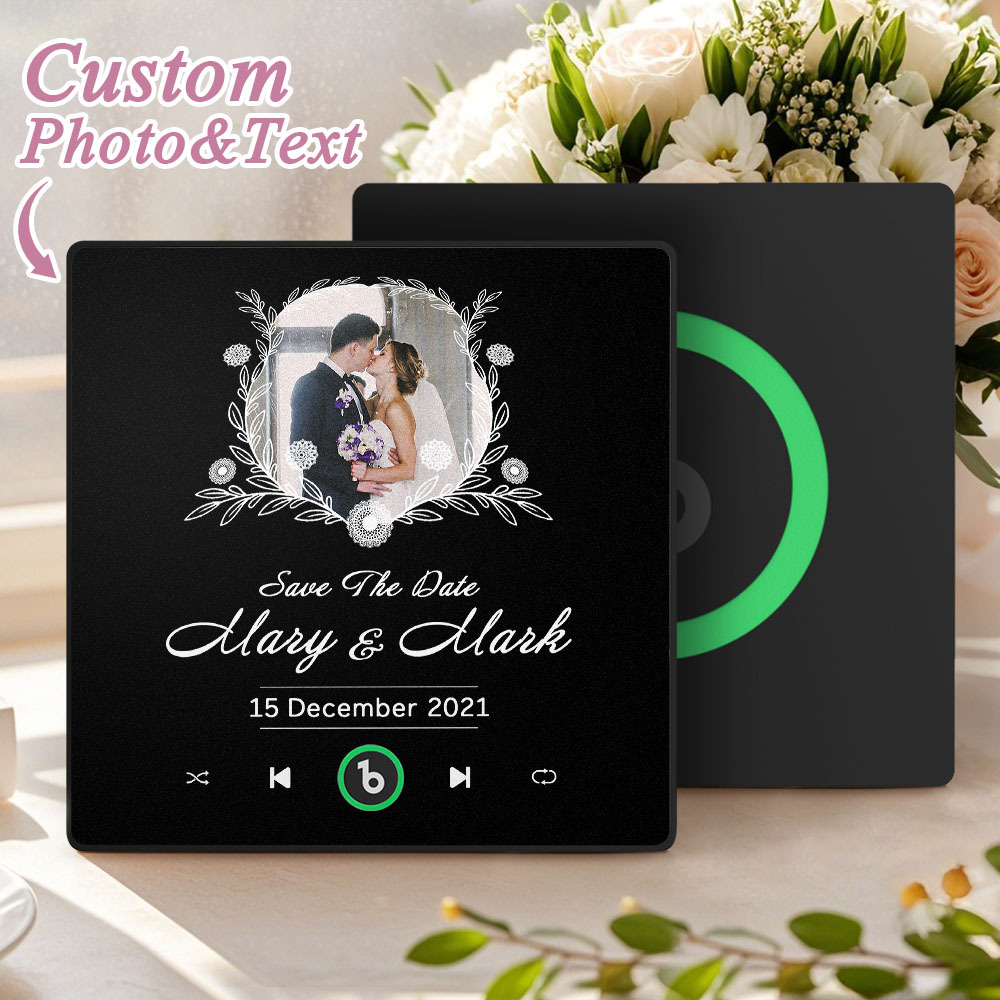 Custom Music & Photo Fridge Magnet Personalized Photo Magnets Wedding Gifts