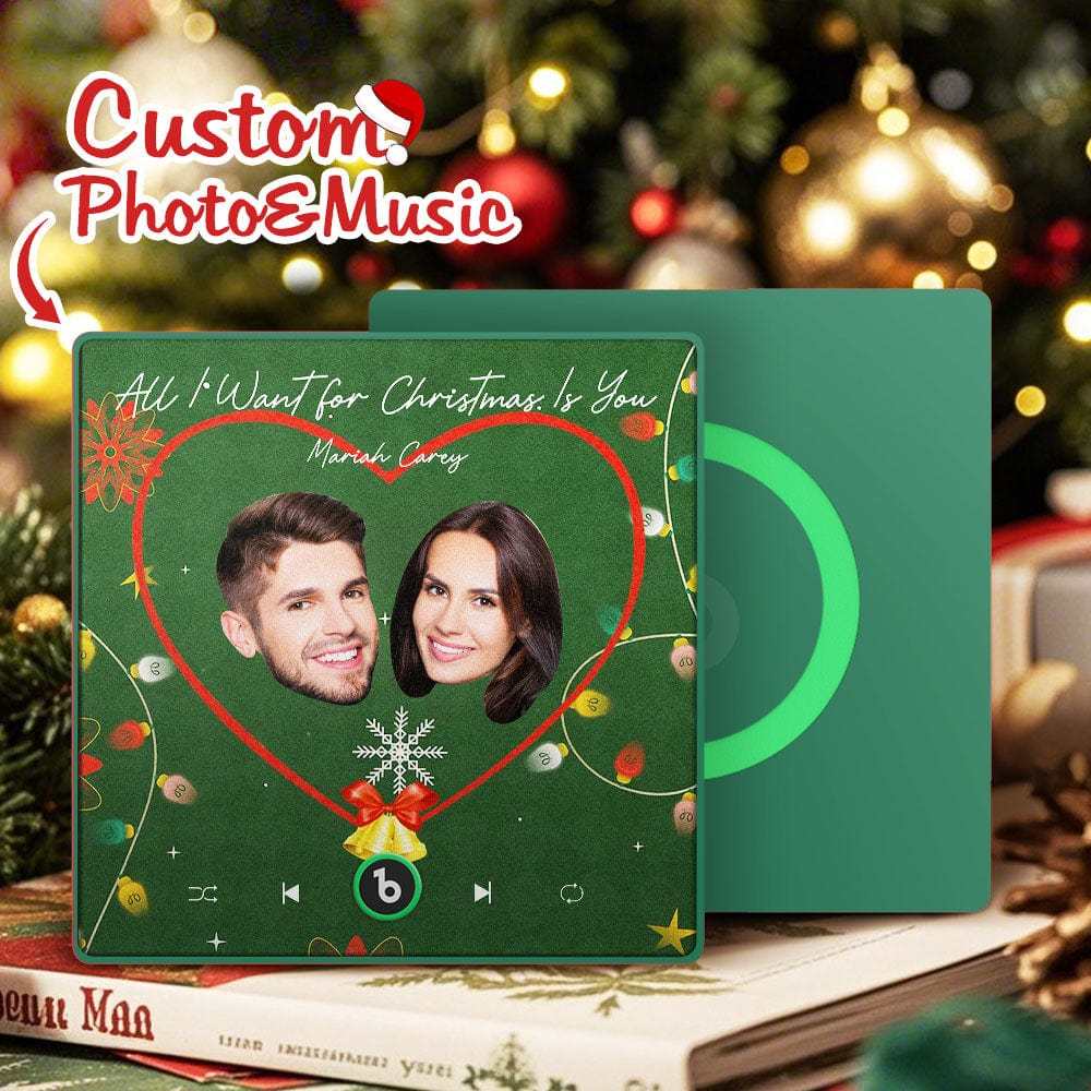 Custom Music Fridge Magnet Personalized Face Colorful Fridge Magnet Music That Can Be Played Christmas Gift - Fridgebeatsca