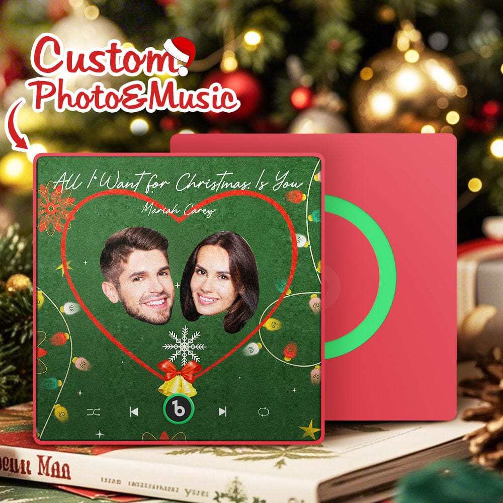 Custom Music Fridge Magnet Personalized Face Colorful Fridge Magnet Music That Can Be Played Christmas Gift - Fridgebeatsca