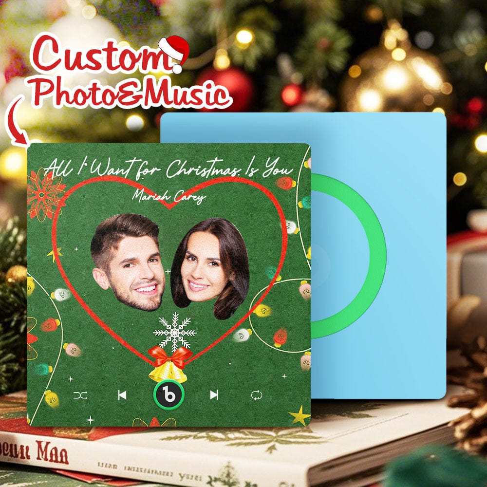 Custom Music Fridge Magnet Personalized Face Colorful Fridge Magnet Music That Can Be Played Christmas Gift - Fridgebeatsca