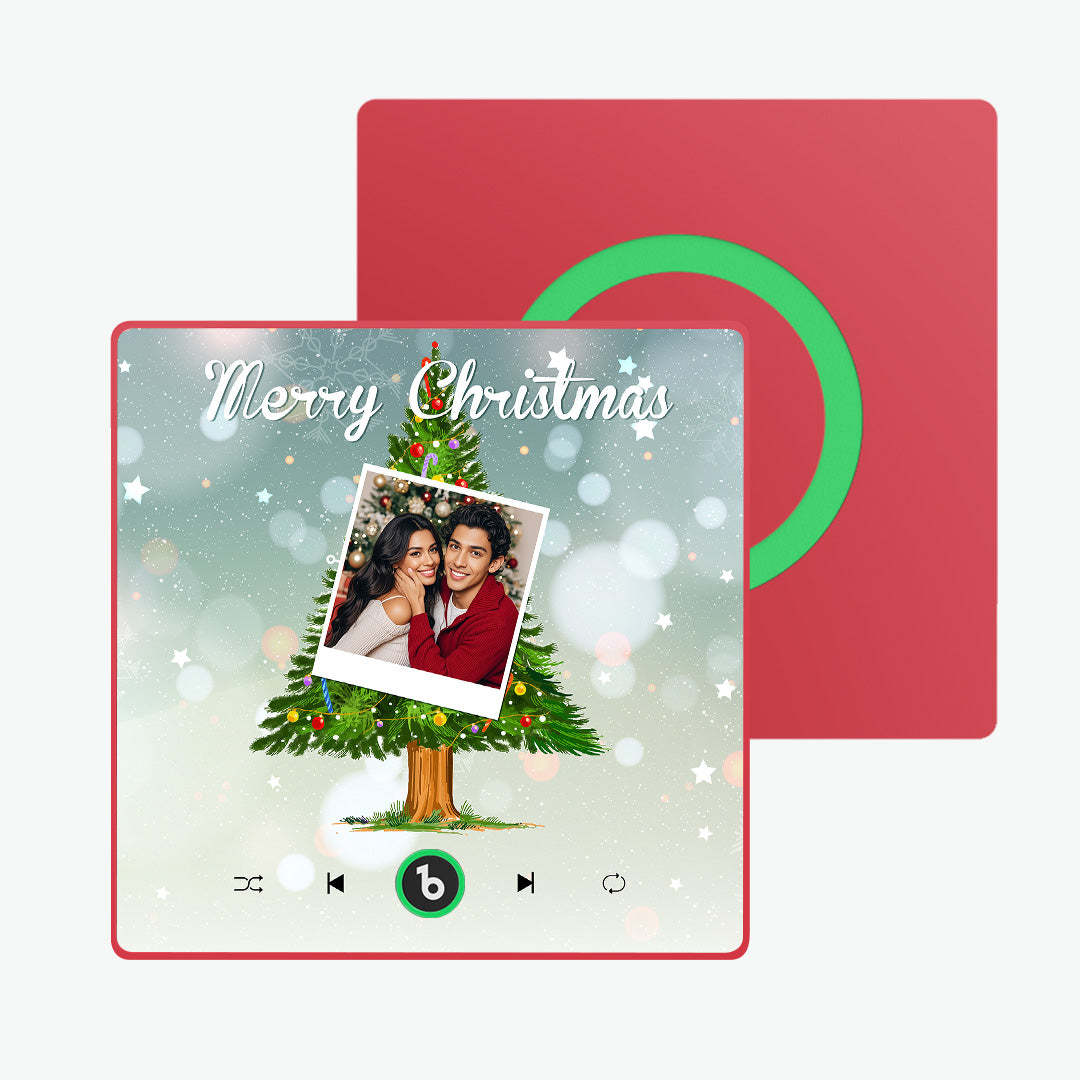 Custom Music And Photo Fridge Magnet Christmas Tree Fridge Magnet for Christmas Gifts - Fridgebeatsca