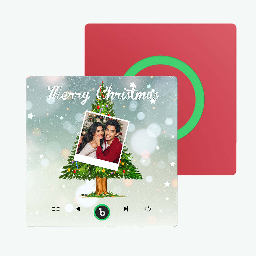 Custom Music And Photo Fridge Magnet Christmas Tree Fridge Magnet for Christmas Gifts - Fridgebeatsca