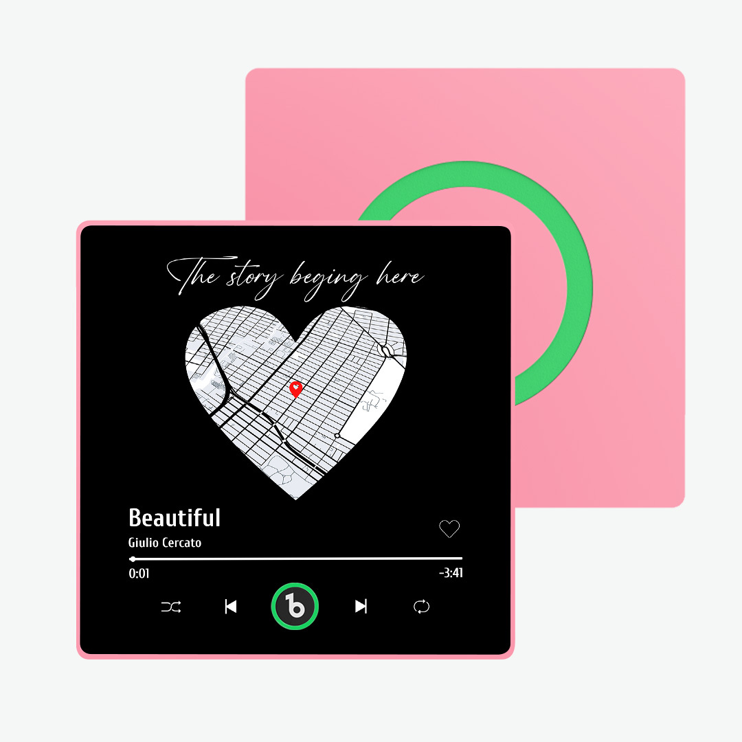 Custom Music & Map Fridge Magnet Personalized Music Fridge Magnet Photo Magnets Gift for Couple Anniversary Gifts