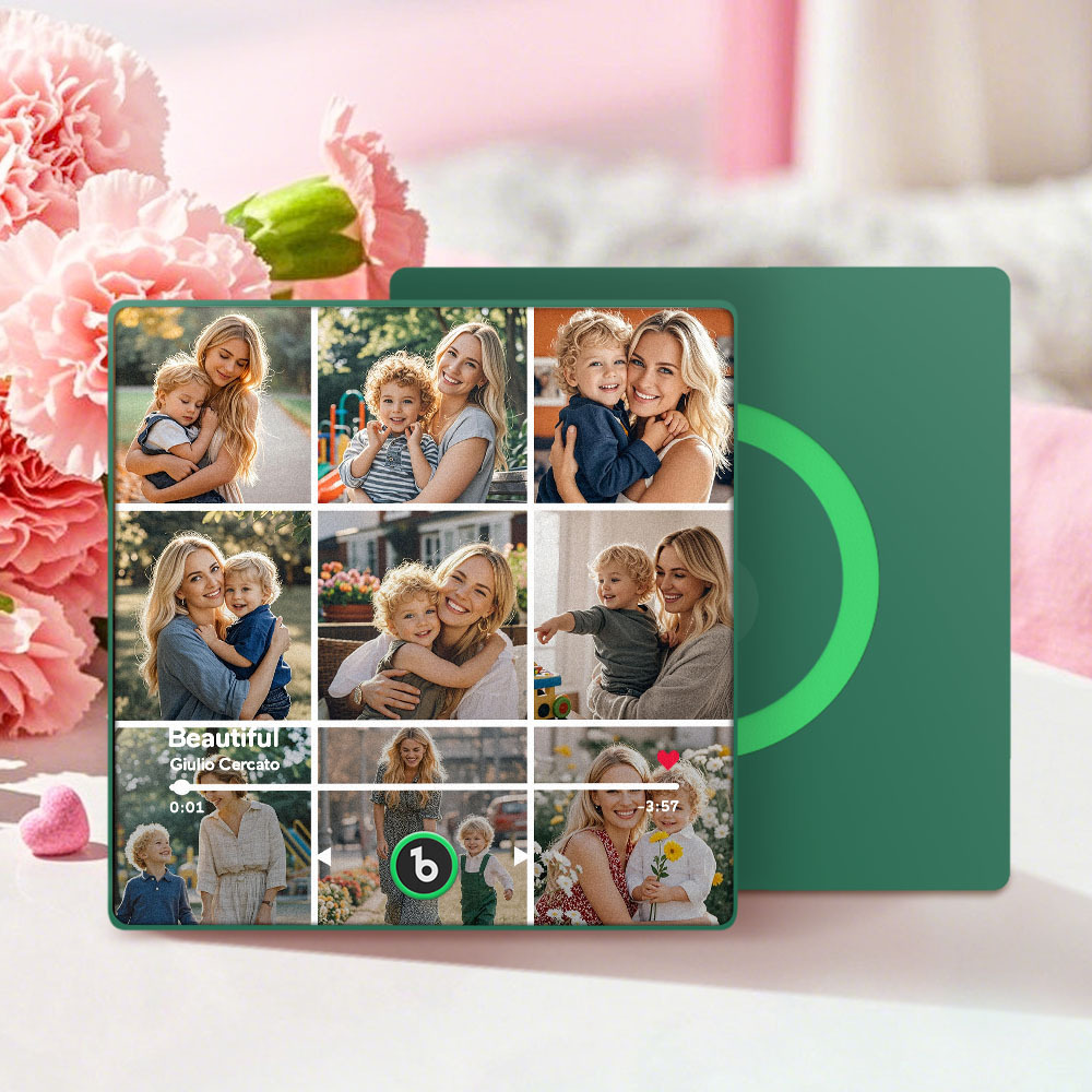 Custom Fridge Beats Music Fridge Magnet Mother's Day Gifts for Mum Up to 9 Photos - Fridgebeatsca