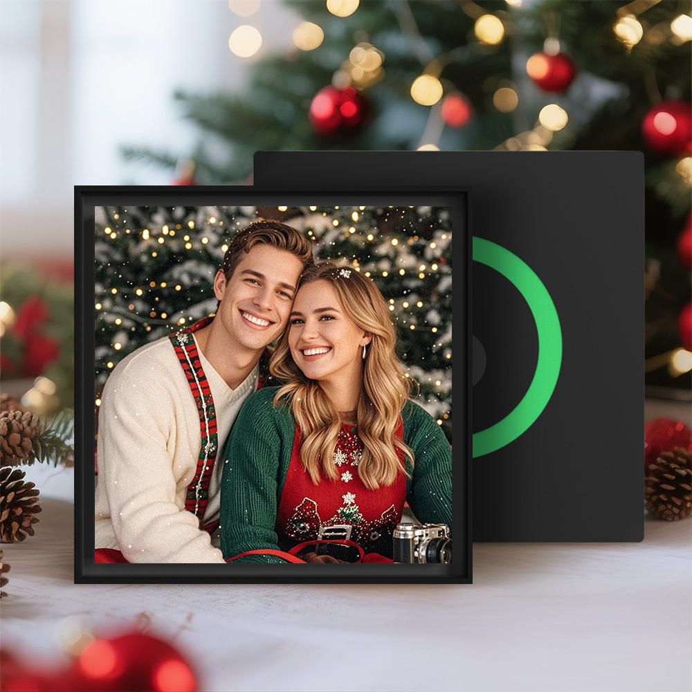 Custom Music & Photo Fridge Magnet Can Customize 1-6  Frame Art and Songs Personalized Photo Song That Can Play Music Christmas Gifts for Her - Fridgebeatsca