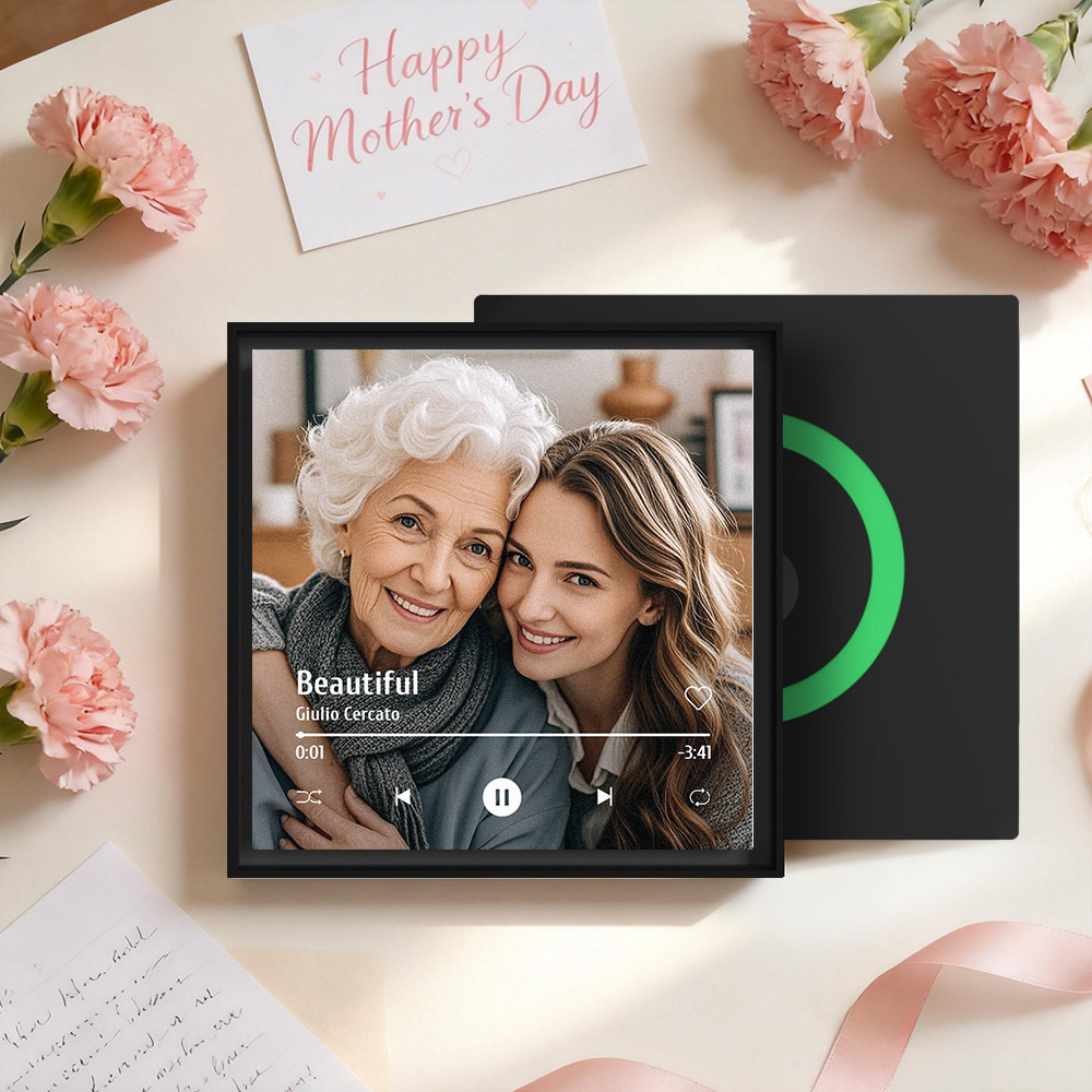 Custom Music & Photo Fridge Magnet Can Customize 1-6 Frame Art and Songs Personalized Photo Song That Can Play Music Mother's Day Gift - Fridgebeatsca