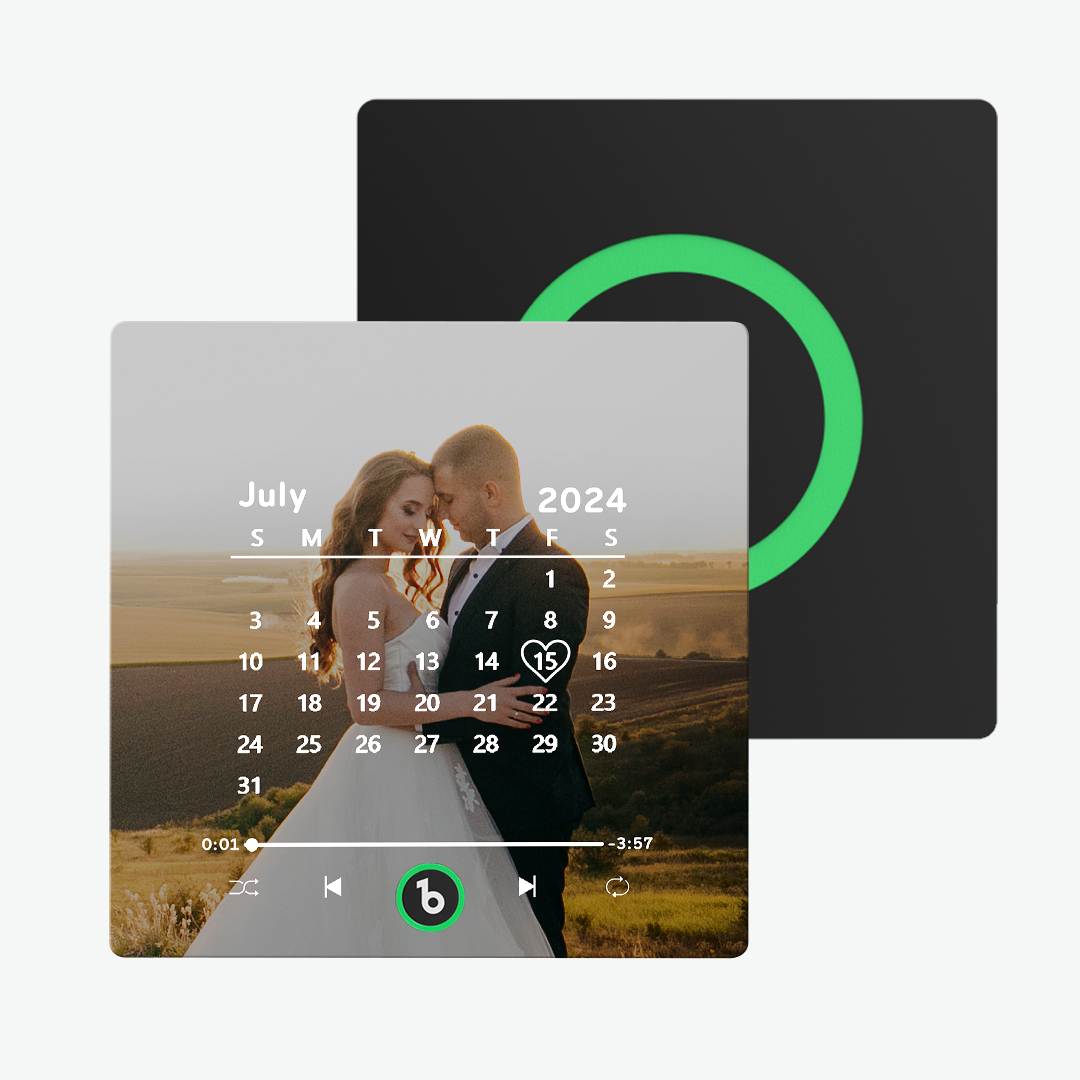 Custom  Music, Photo & Calendar Fridge Magnet Personalized Music Fridge Magnet Photo Magnets Wedding Gifts for Her