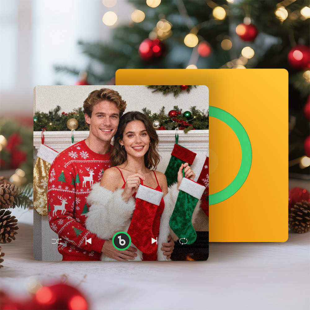 Custom Music & Photo Fridge Magnet Supports Bluetooth Connectivity Custom Music Fridge Magnet Couple Gift  Singing Refrigerator Magnet Christmas Gift for Him - Fridgebeatsca