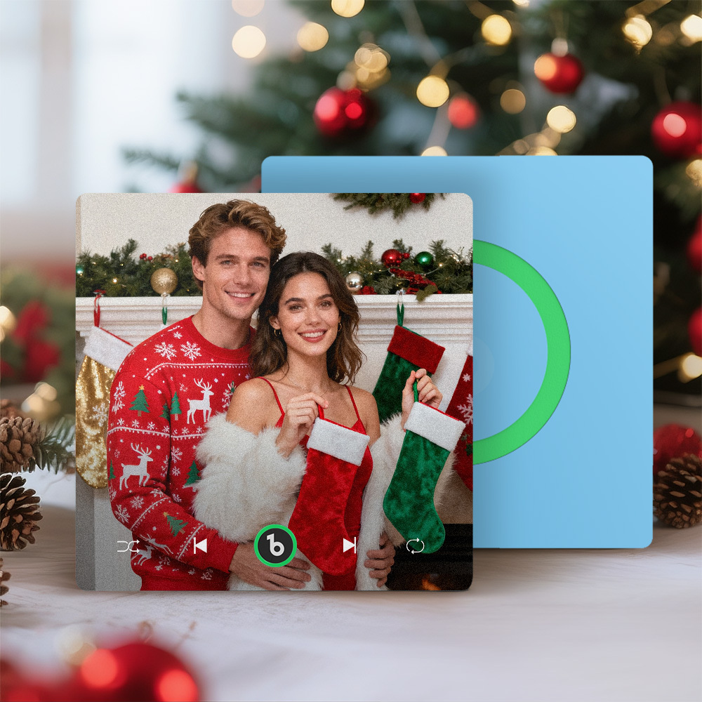 Custom Music & Photo Fridge Magnet Supports Bluetooth Connectivity Custom Music Fridge Magnet Couple Gift  Singing Refrigerator Magnet Christmas Gift for Him - Fridgebeatsca