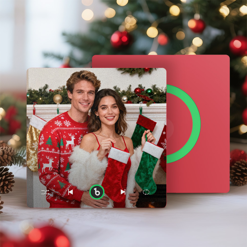 Custom Music & Photo Fridge Magnet Supports Bluetooth Connectivity Custom Music Fridge Magnet Couple Gift  Singing Refrigerator Magnet Christmas Gift for Him - Fridgebeatsca