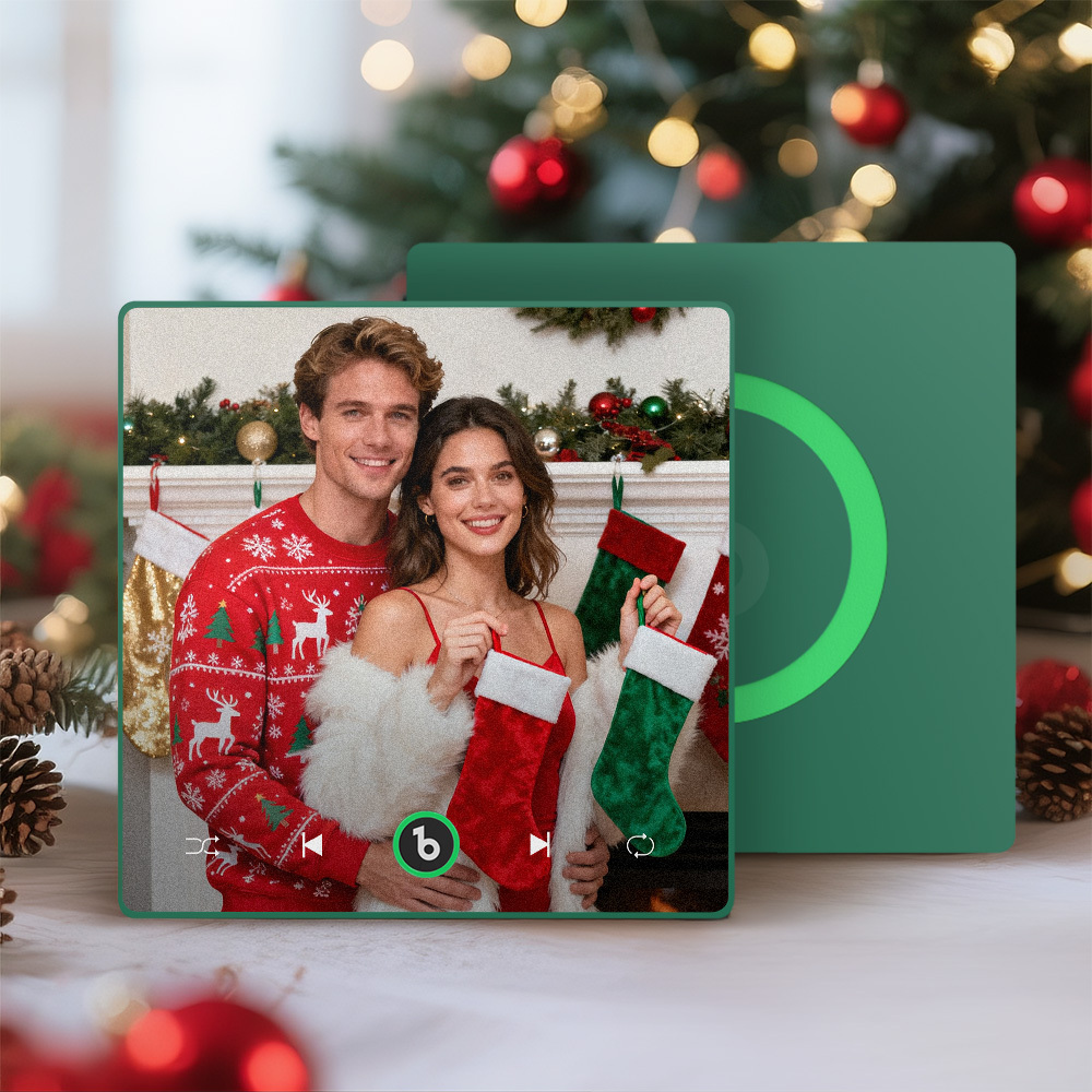 Custom Music & Photo Fridge Magnet Supports Bluetooth Connectivity Custom Music Fridge Magnet Couple Gift  Singing Refrigerator Magnet Christmas Gift for Him - Fridgebeatsca