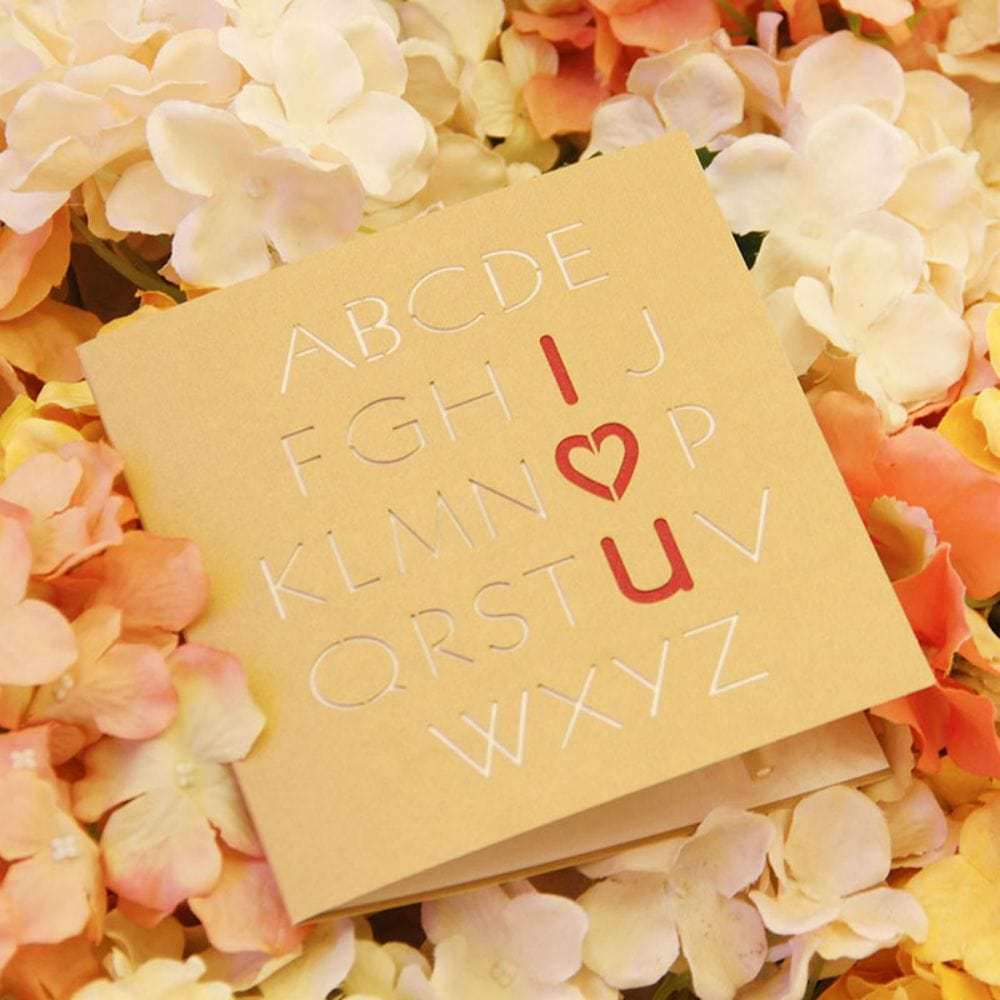 3D Creative Valentine's Day Pop Up Card Rotatable Heart Pop Up Greeting Card - GiftLab