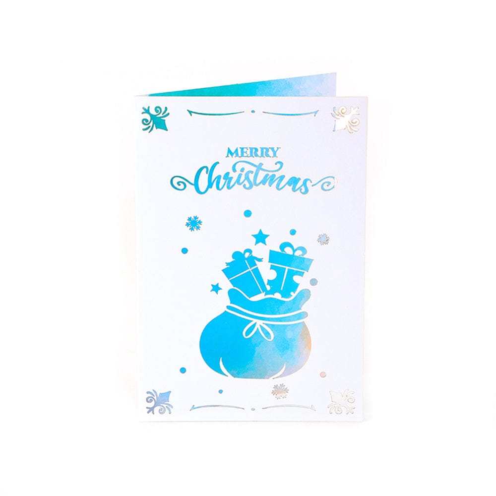 Christmas 3D Pop Up Card Hollow Christmas Greeting Card - GiftLab