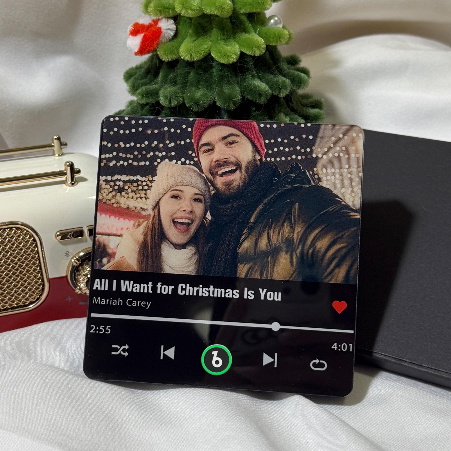 Personalized Photo Music Fridge Magnet Playable Song Keepsake Gift Christmas Gift for Lover - Fridgebeatsca