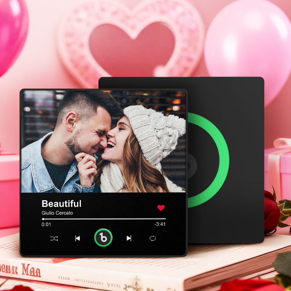 Personalized Photo Music Fridge Magnet Playable Song Keepsake Gift Valentine's Day Gift for Lover