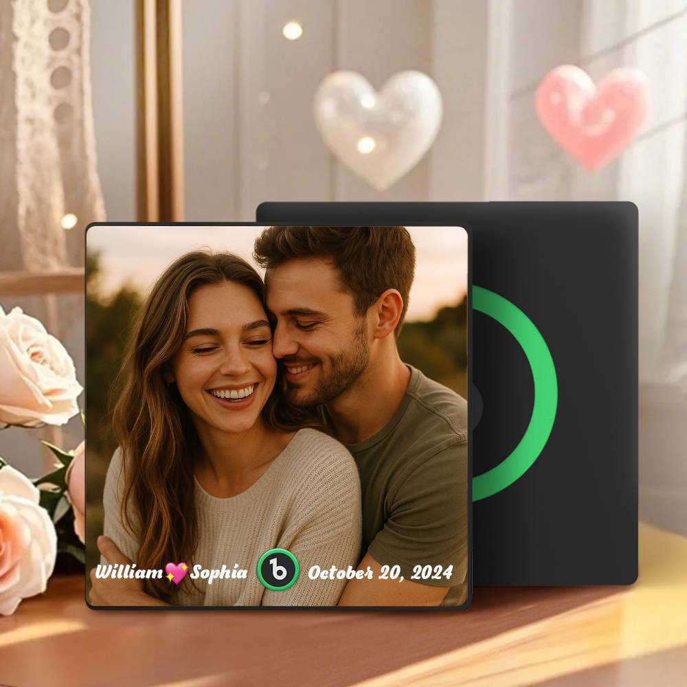 Custom Music Fridge Magnet Personalized Name & Date Fridge Magnet Music Wall Photo Sticker Song Magnets That Can Play Music Anniversary Gifts - Fridgebeatsuk