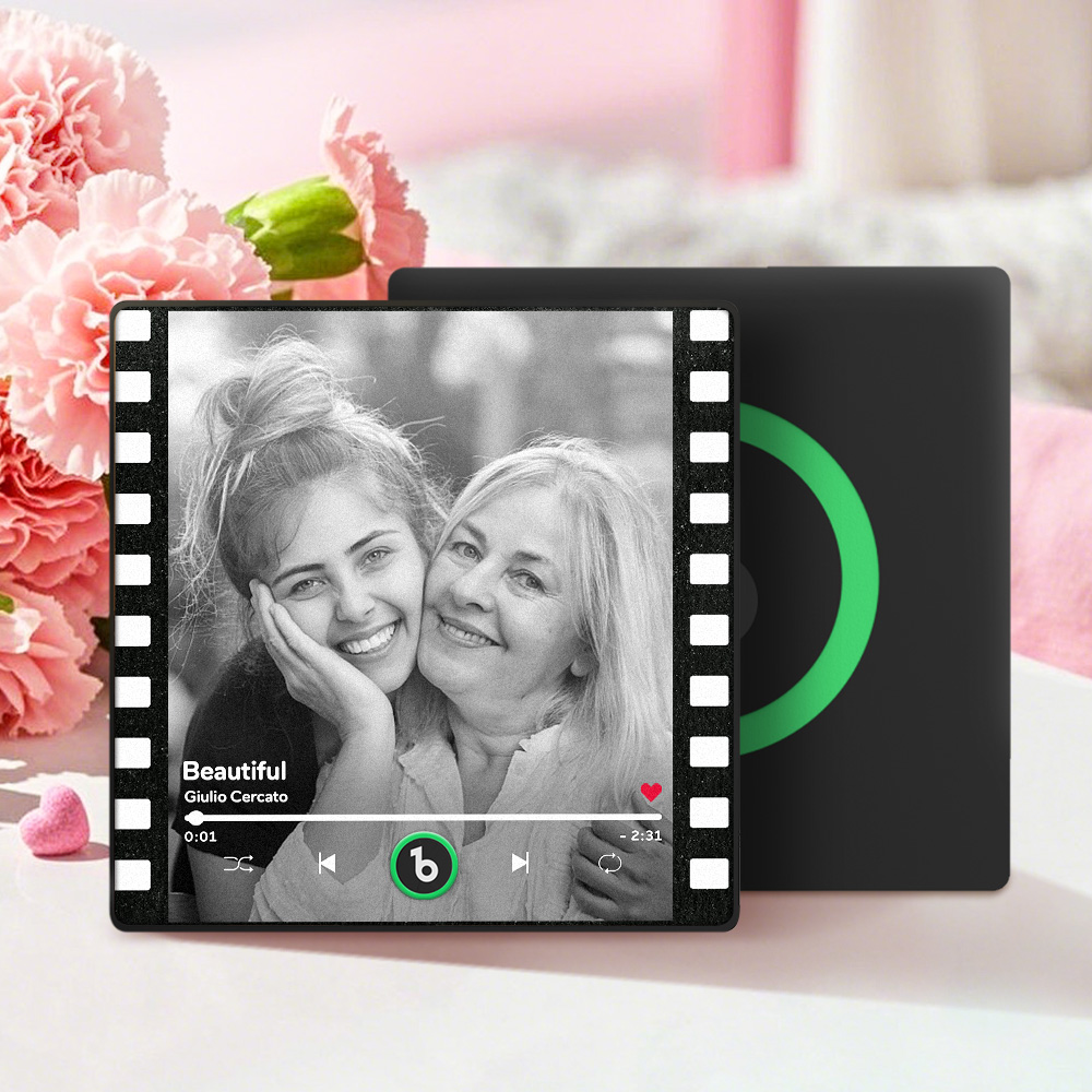 Custom Music Fridge Magnets Vintage Movie Colorful Frame Album Fridge Magnet Can Play Songs Mother's Day Gift