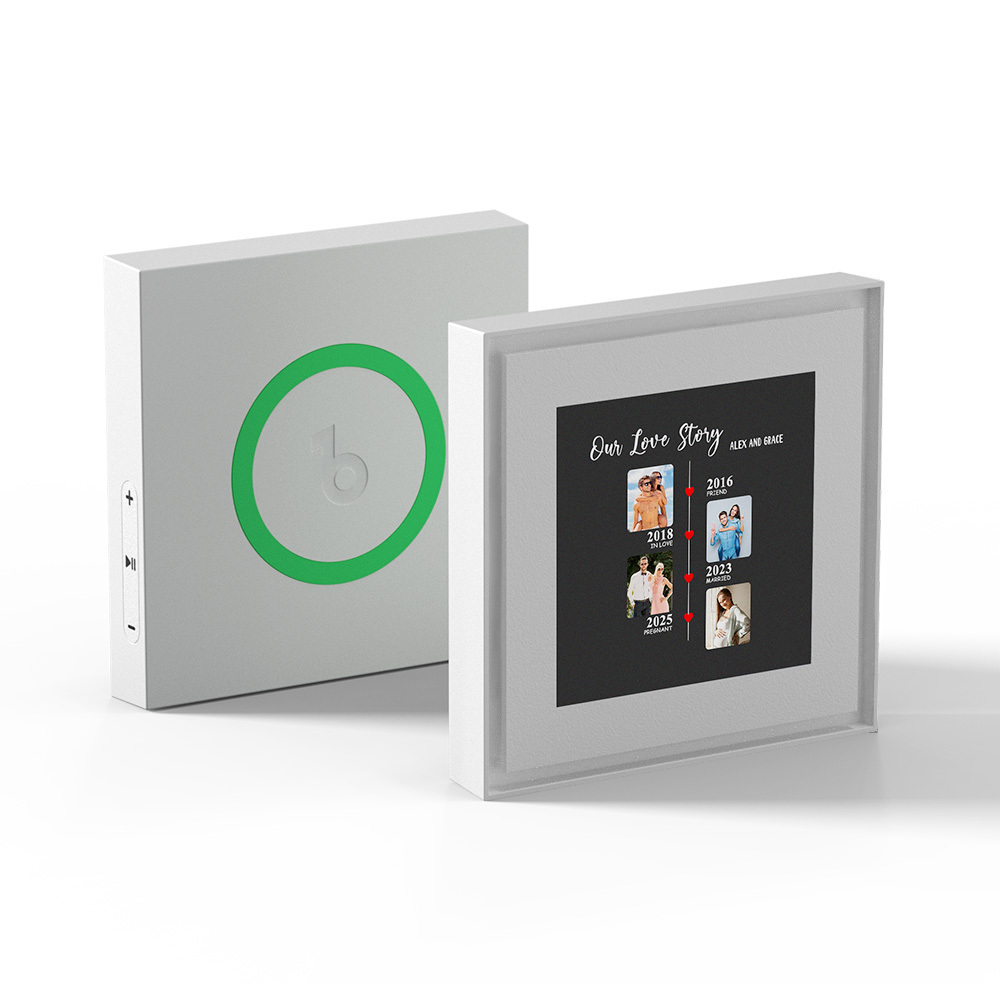 Upgrade Custom Music Fridge Magnet Personalized Gifts for Couple Up to Customized 6 Songs - Fridgebeatsuk