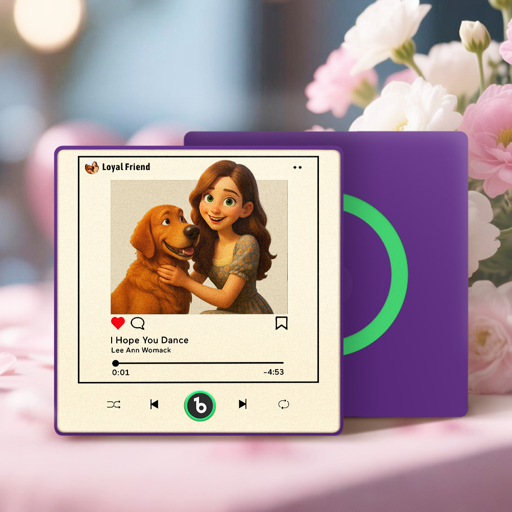 Personalized Cartoon Instagram Style Photo Album Fridge Magnet Music Wall Photo Sticker Music Movement That Can Be Played Without Cell Phone Music Fridge Magnet Pro Can Play Songs Best Gift for Lover - Fridgebeatsuk