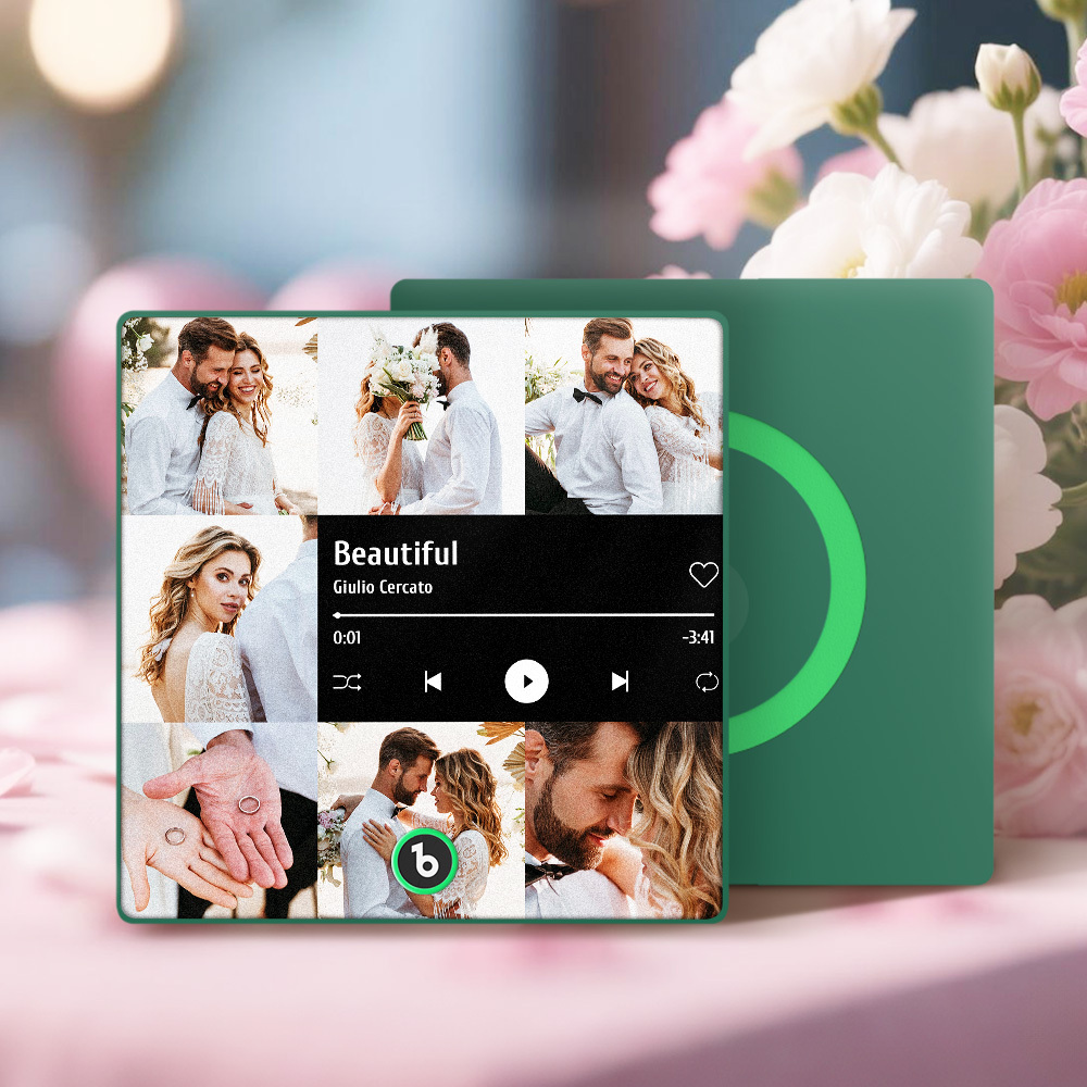 Personalized Music Fridge Magnet Plays Custom Music Fridge Magnet Couple Gifts with Photo Home Decor Best Gift for Boyfriend Girlfriend - Fridgebeatsuk