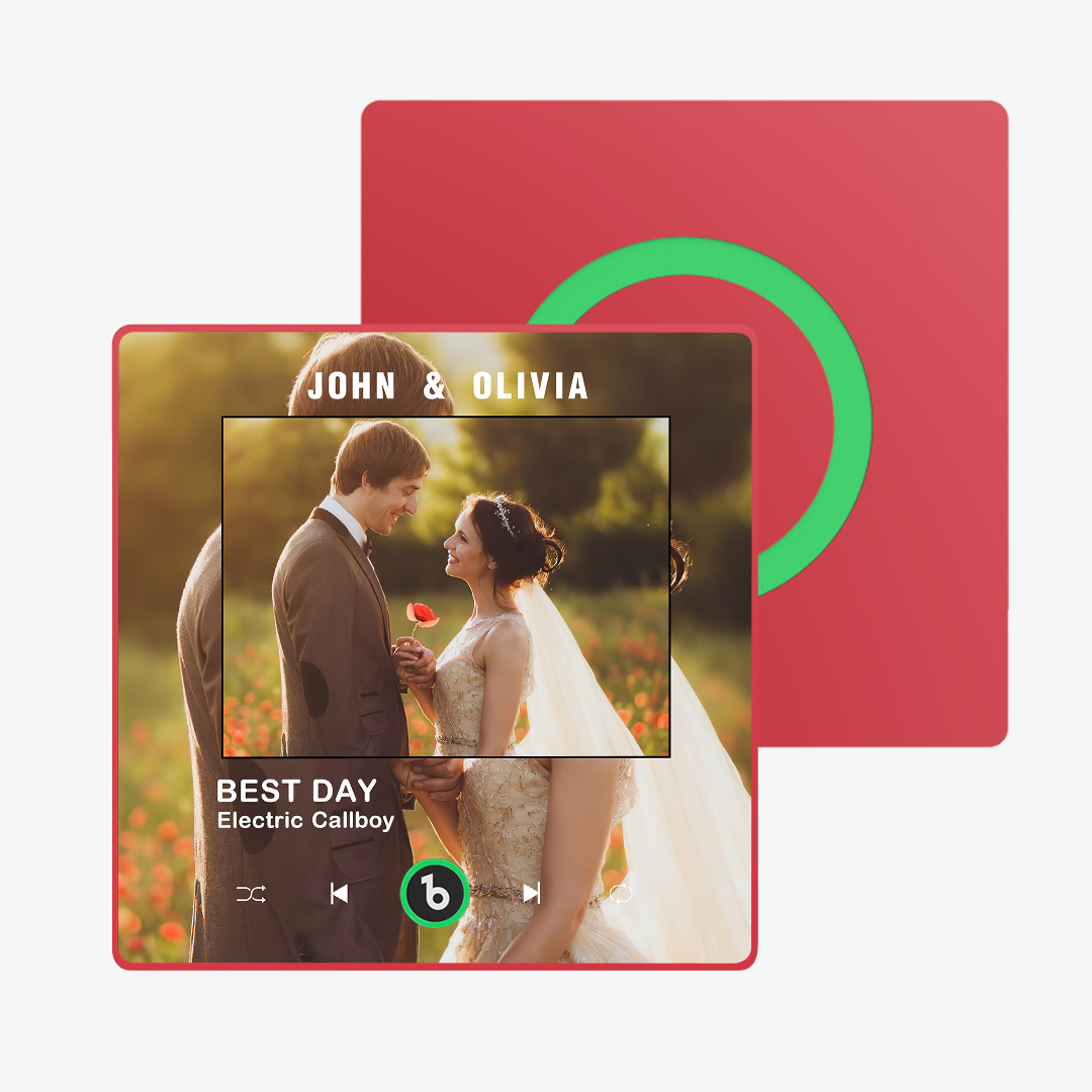 Custom Music, Photo and Text Fridge Magnet Supports Bluetooth Connectivity