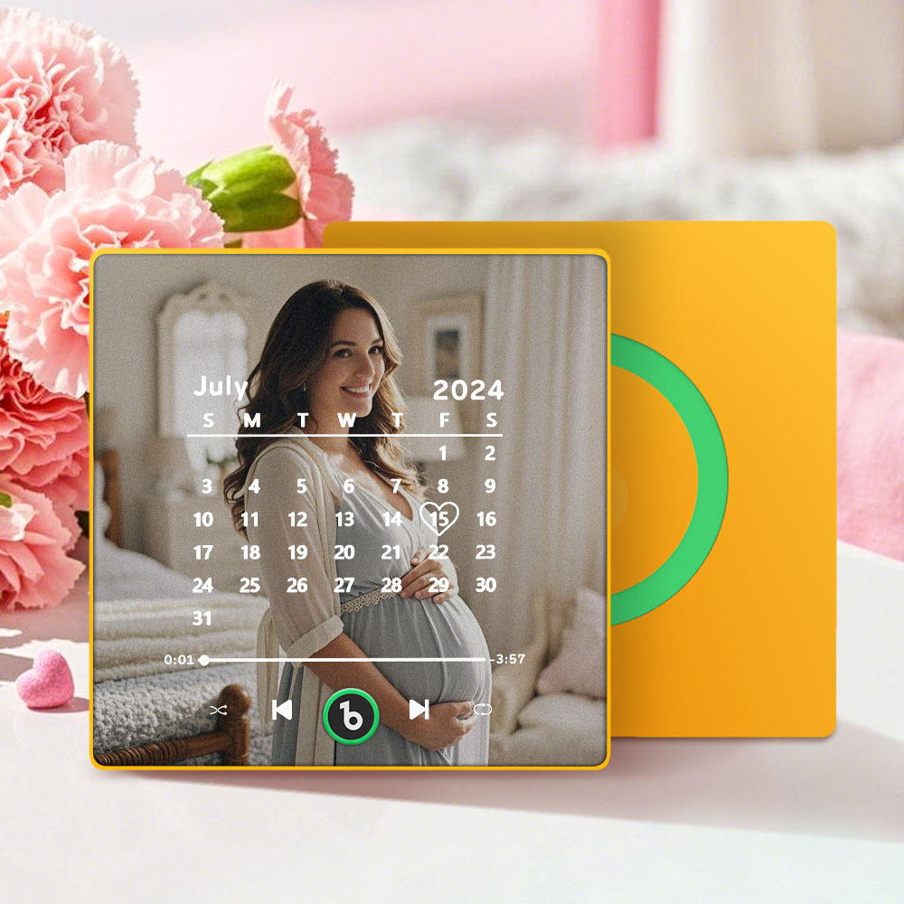 Personalised Music Fridge Magnet with Date FridgeBeats Anniversary Gifts Mother's Day Gifts for New Mum