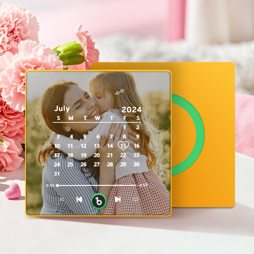 Custom Music Fridge Magnet Personalized Song Fridge Magnet That Can Play Music Halloween Magnet Supports Bluetooth Connectivity Calendar Mother's Day Gift - Fridgebeatsuk