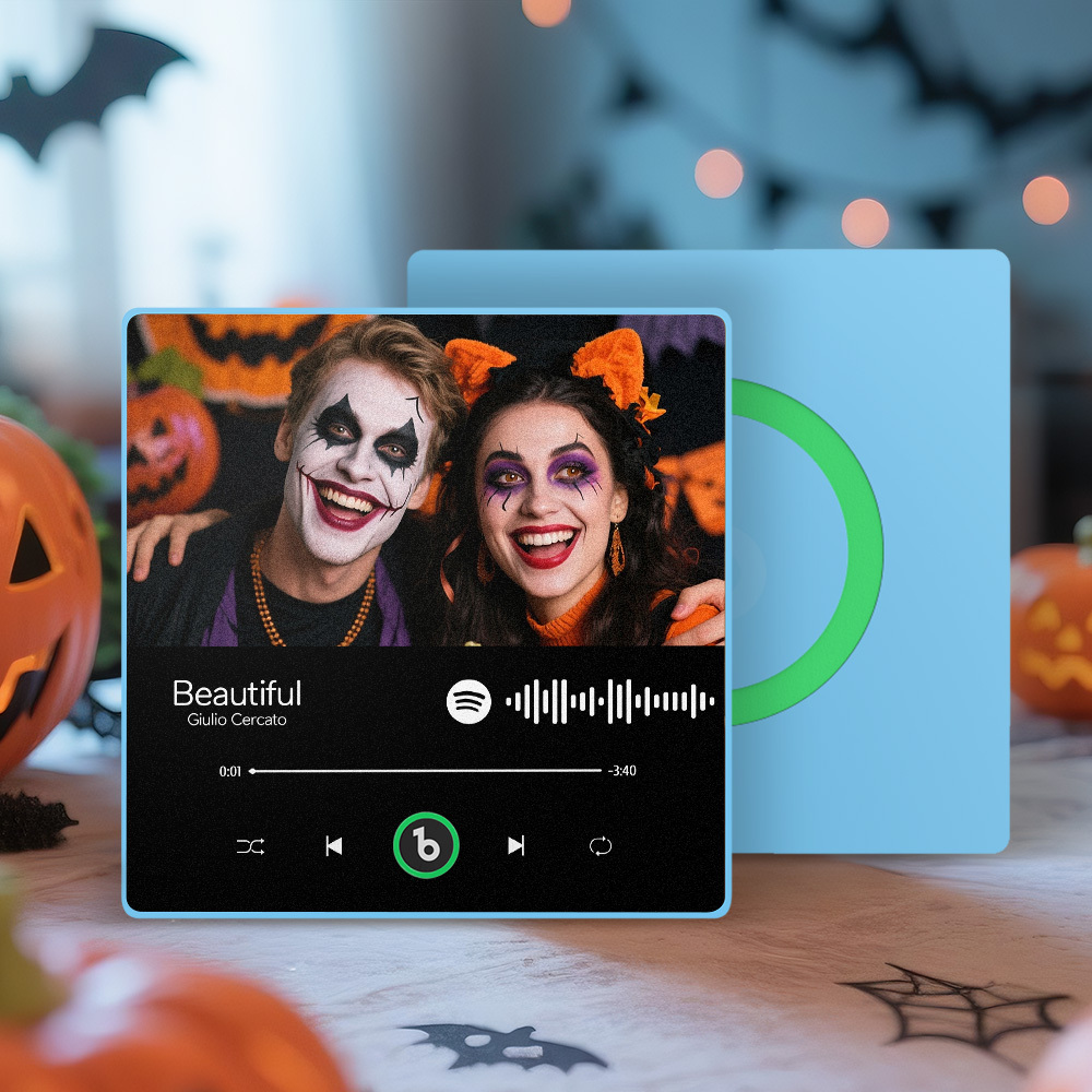 Custom Music And Photo Fridge Magnet Personalized Song Magnets That Can Play Music FridgeBeats Pro Supports Bluetooth Connectivity Halloween Gifts for Couple - Fridgebeatsuk