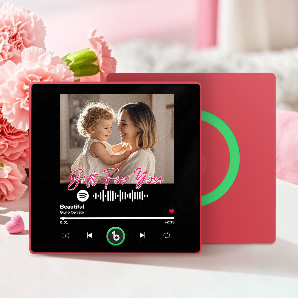 Personalised Musical Fridge Magnet with Scannable Music Code Mother's Day Gifts