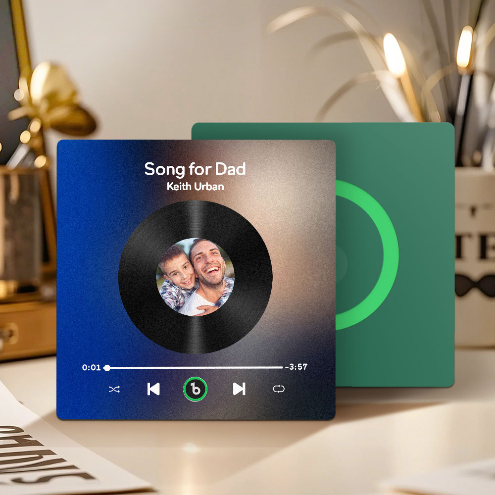 Custom Music & Photo Fridge Magnet FridgeBeats Pro Supports Bluetooth Connectivity Gift for Father - Fridgebeatsuk