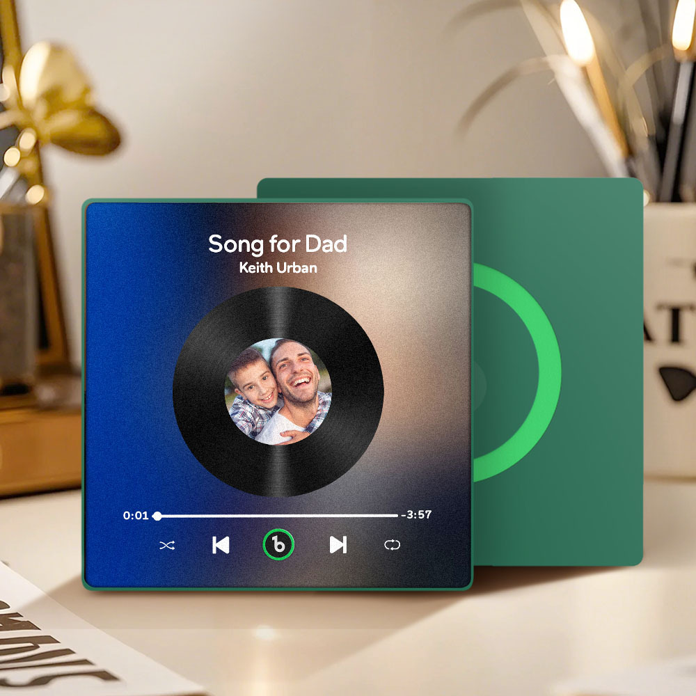 Custom Music & Photo Fridge Magnet FridgeBeats Pro Supports Bluetooth Connectivity Gift for Father - Fridgebeatsuk