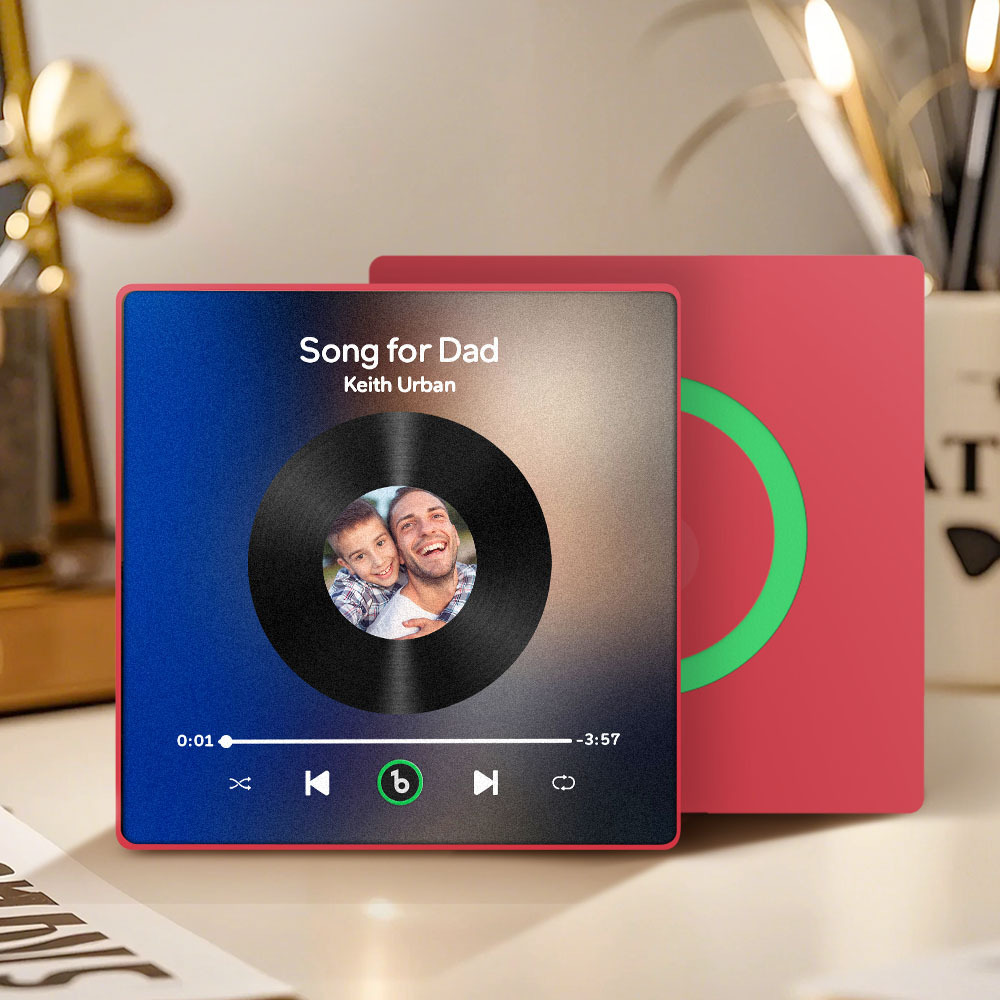 Custom Music & Photo Fridge Magnet FridgeBeats Pro Supports Bluetooth Connectivity Gift for Father - Fridgebeatsuk