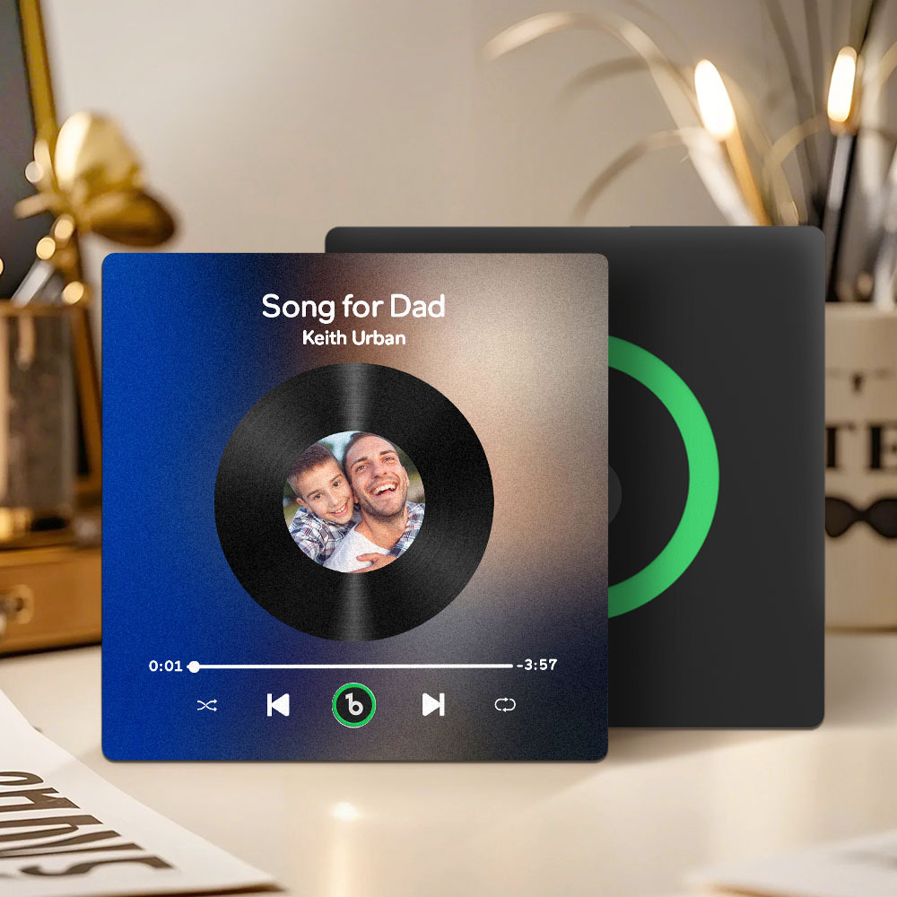 Custom Music & Photo Fridge Magnet FridgeBeats Pro Supports Bluetooth Connectivity Gift for Father - Fridgebeatsuk