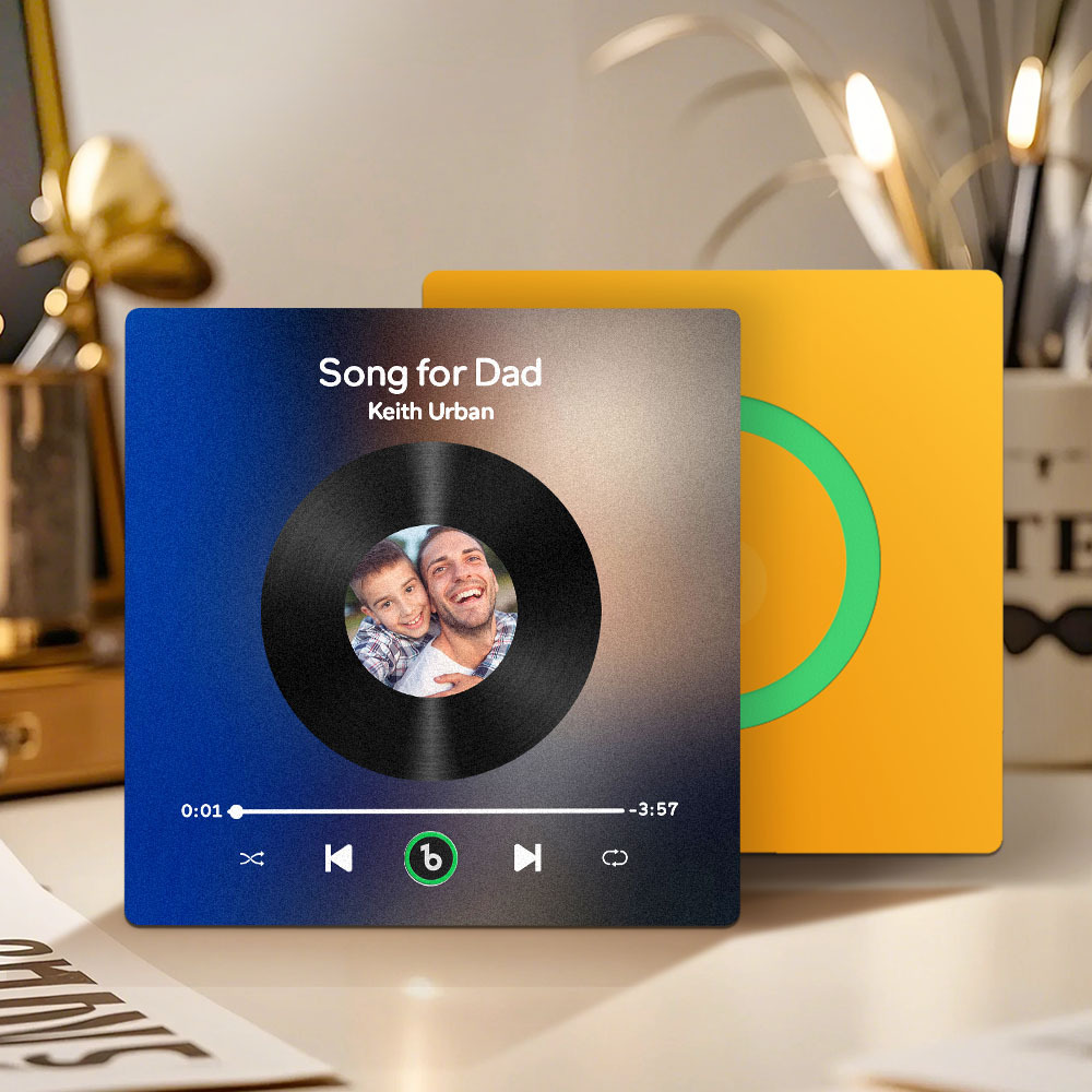 Custom Music & Photo Fridge Magnet FridgeBeats Pro Supports Bluetooth Connectivity Gift for Father - Fridgebeatsuk