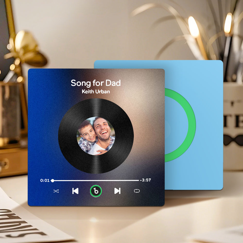Custom Music & Photo Fridge Magnet FridgeBeats Pro Supports Bluetooth Connectivity Gift for Father - Fridgebeatsuk