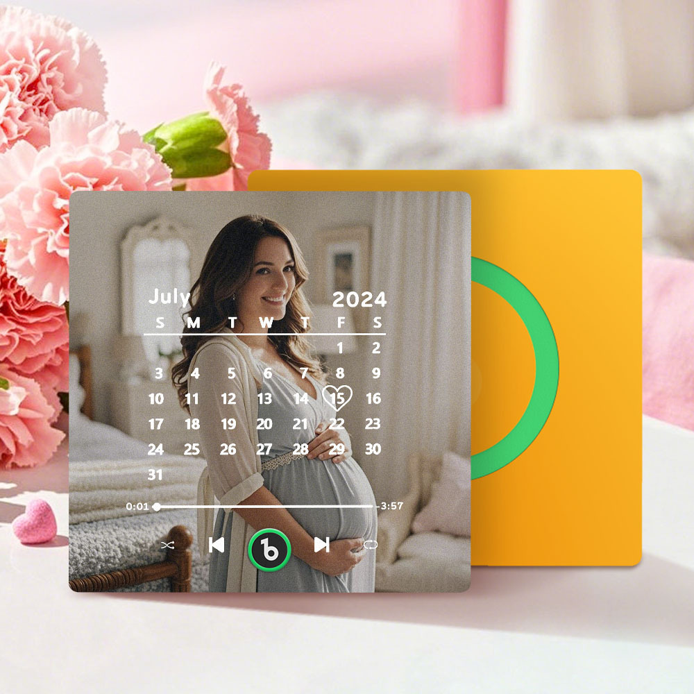 Personalised Music Fridge Magnet with Date FridgeBeats Anniversary Gifts Mother's Day Gifts for New Mum