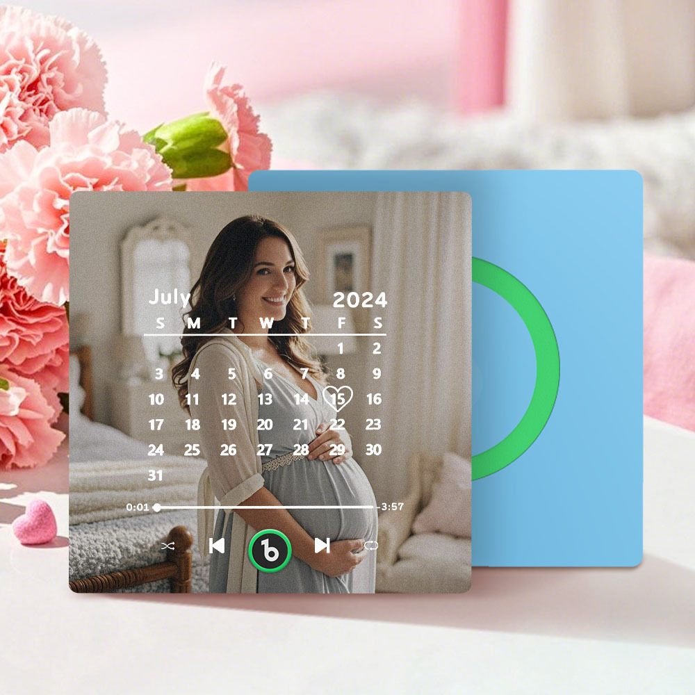 Personalised Music Fridge Magnet with Date FridgeBeats Anniversary Gifts Mother's Day Gifts for New Mum