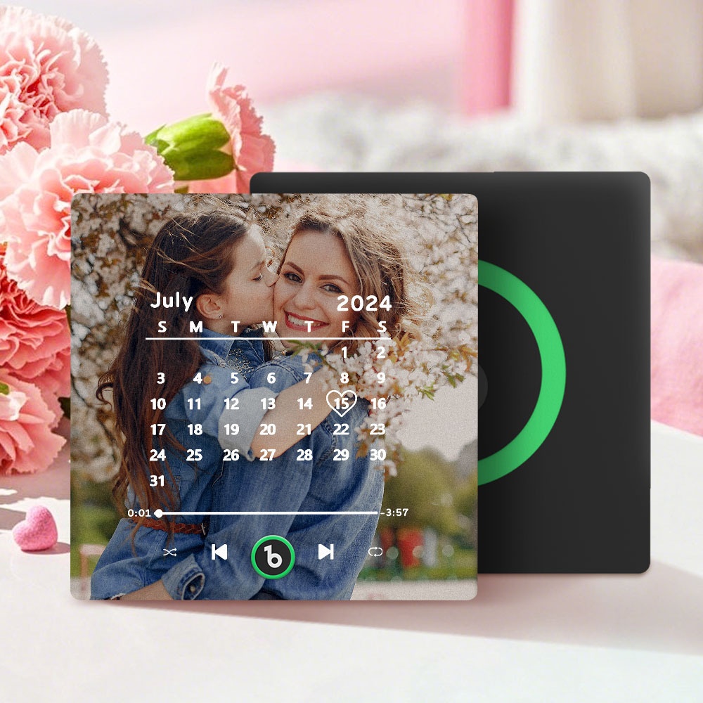 Custom Music Fridge Magnet Personalized Song Fridge Magnet That Can Play Music Halloween Magnet Supports Bluetooth Connectivity Calendar Mother's Day Gift - Fridgebeatsuk