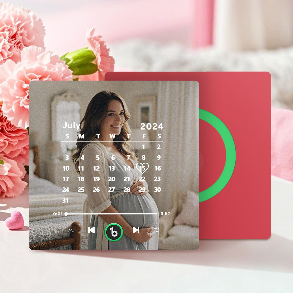 Personalised Music Fridge Magnet with Date FridgeBeats Anniversary Gifts Mother's Day Gifts for New Mum