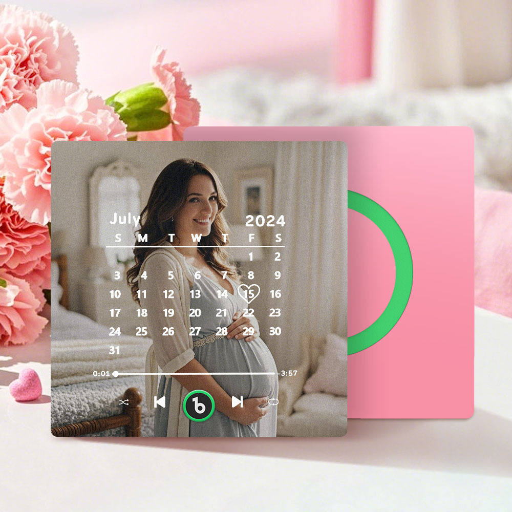 Personalised Music Fridge Magnet with Date FridgeBeats Anniversary Gifts Mother's Day Gifts for New Mum