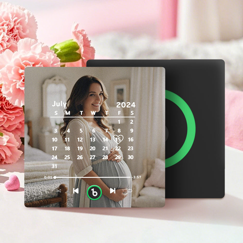 Personalised Music Fridge Magnet with Date FridgeBeats Anniversary Gifts Mother's Day Gifts for New Mum