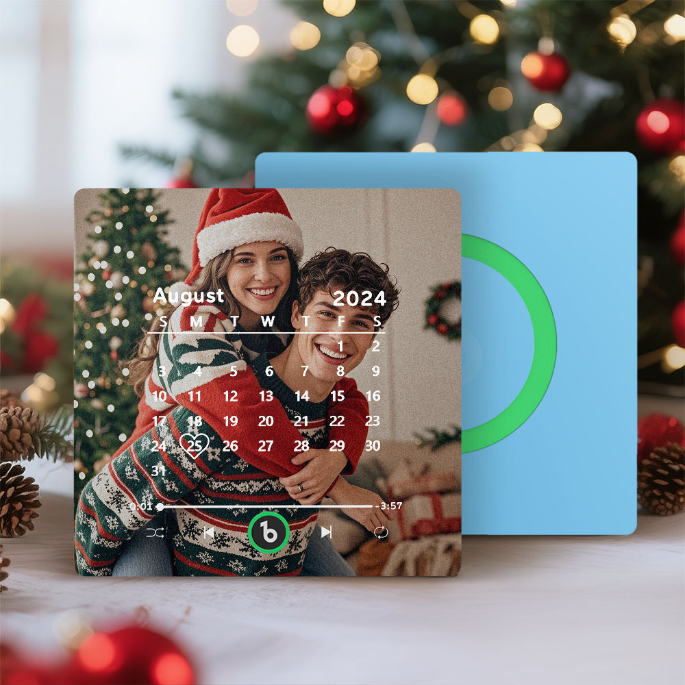 Custom Music Fridge Magnet Personalized Song Fridge Magnet That Can Play Music Halloween Magnet Supports Bluetooth Connectivity Calendar Christmas Gifts for Couple - Fridgebeatsuk