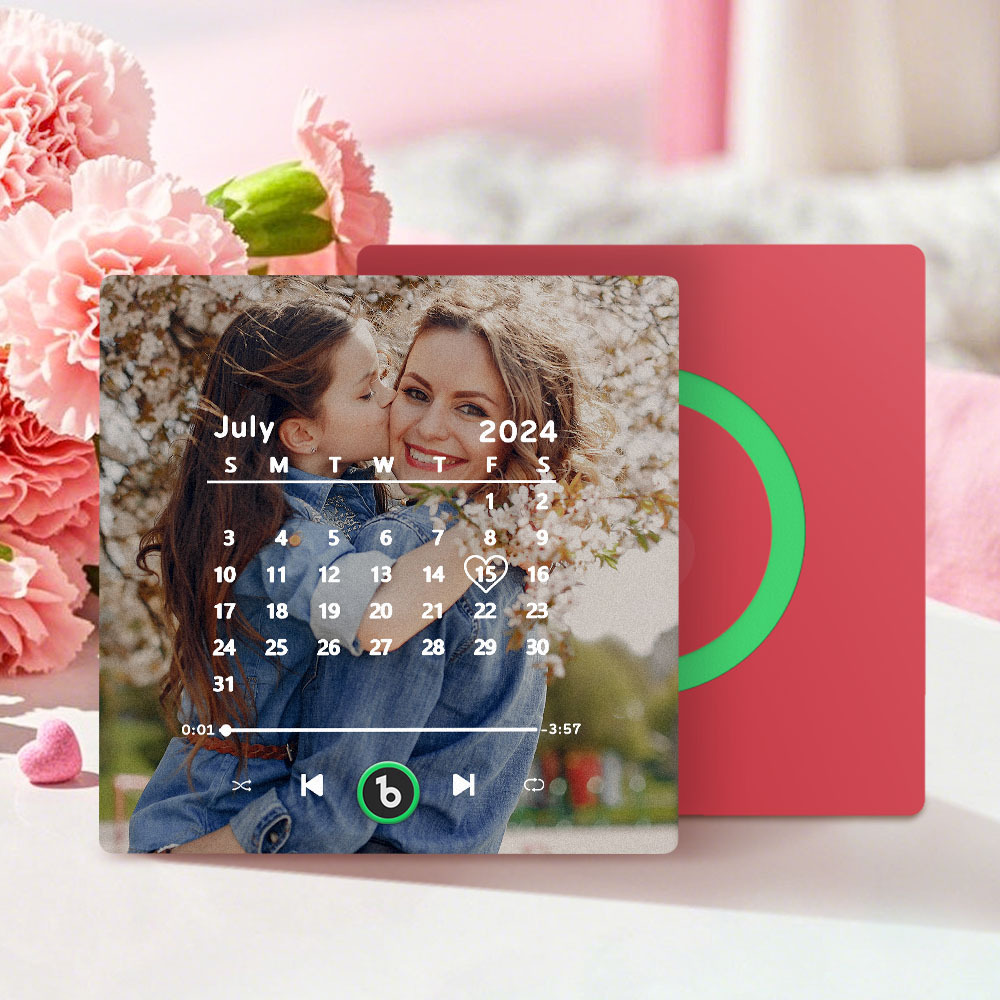 Custom Music Fridge Magnet Personalized Song Fridge Magnet That Can Play Music Halloween Magnet Supports Bluetooth Connectivity Calendar Mother's Day Gift - Fridgebeatsuk