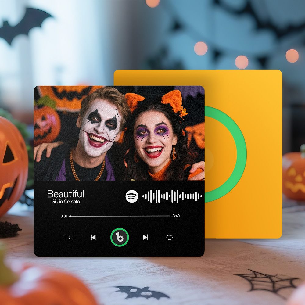 Custom Music And Photo Fridge Magnet Personalized Song Magnets That Can Play Music FridgeBeats Pro Supports Bluetooth Connectivity Halloween Gifts for Couple - Fridgebeatsuk