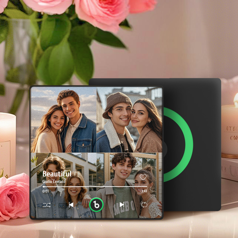 Custom Music Fridge Magnet with Colorful Frame Personalized Album Fridge Magnet That Can Be Played Song Gift for Lover