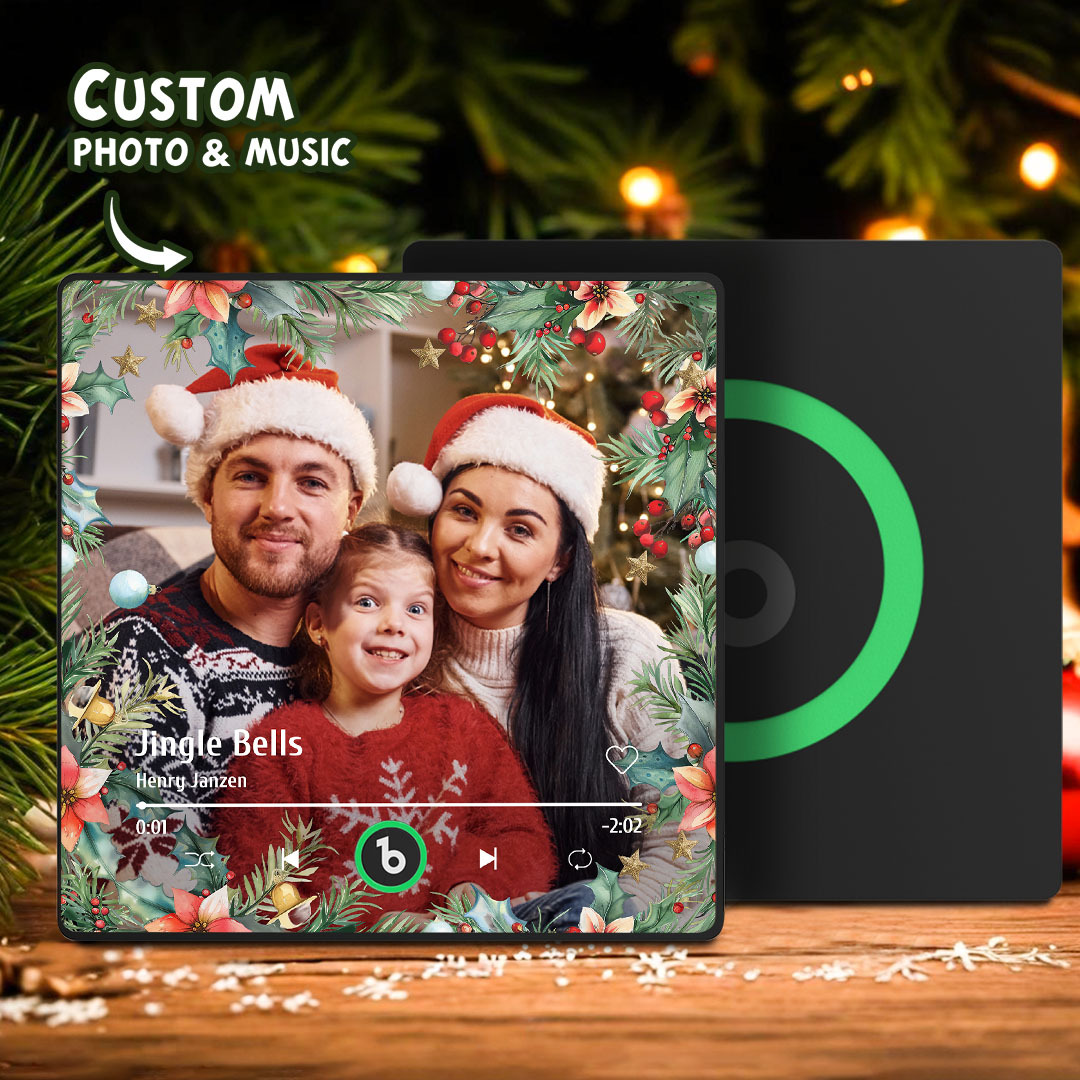 Custom Music & Photo Fridge Magnet Personalized Music Fridge Magnet So