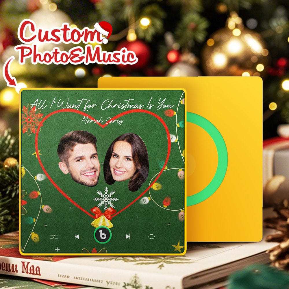 Custom Music Fridge Magnet Personalized Face Colorful Fridge Magnet Music That Can Be Played Christmas Gift - Fridgebeatsuk