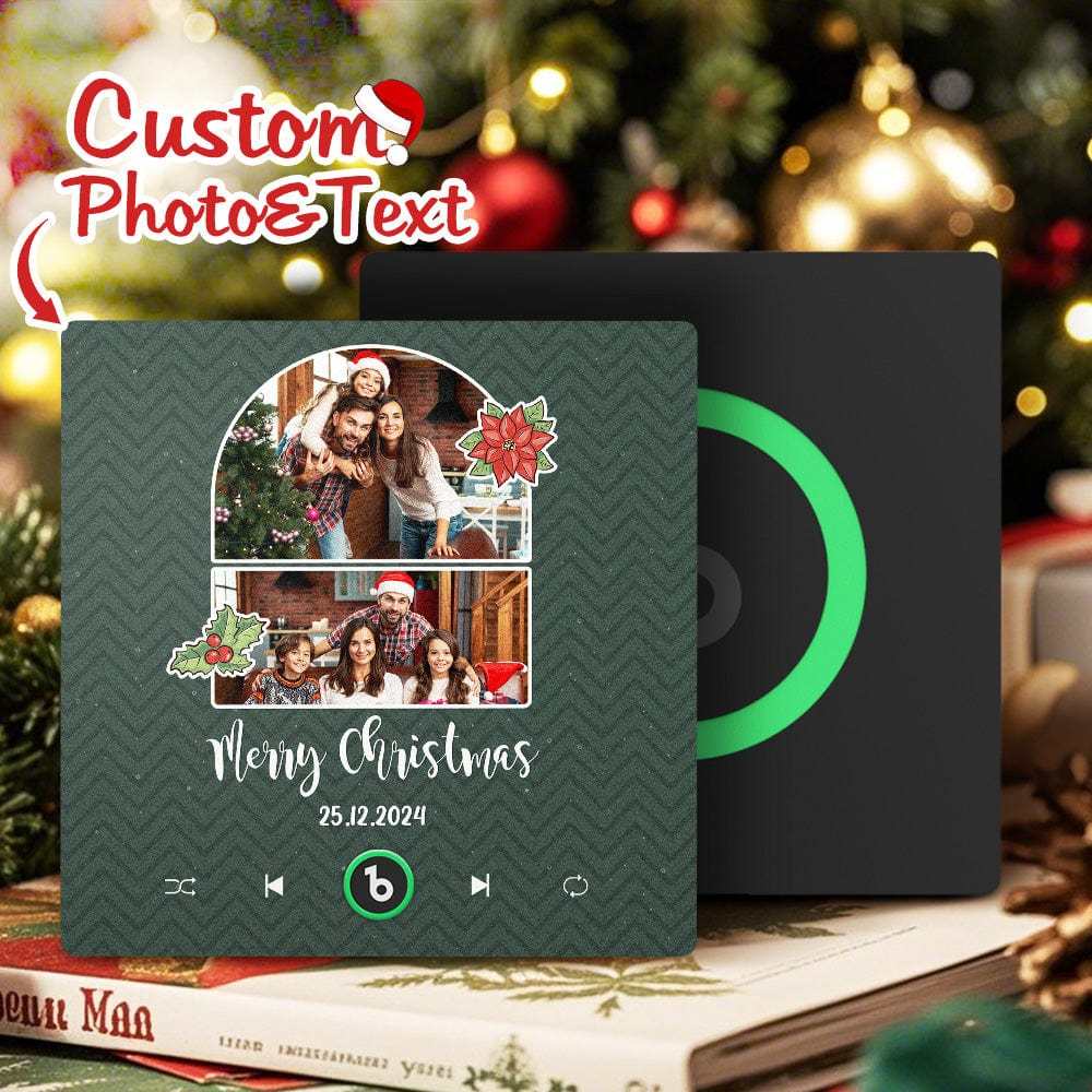 Custom Music Fridge Magnet Personalized Photo Colorful Fame Fridge Magnet Creative Christmas Gift - Fridgebeatsuk